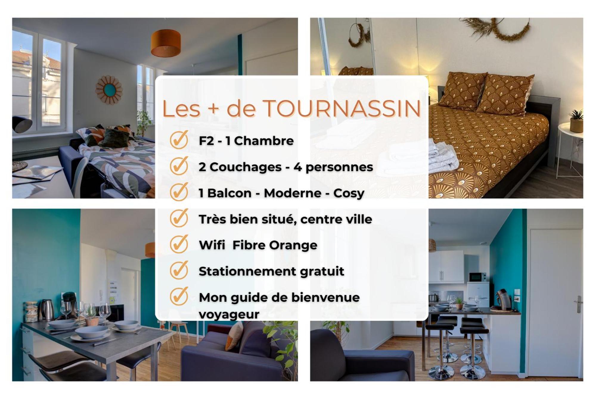 Le Tournassin-Balcon-Stationnement Gratuit Apartment Бур-ен-Брес Екстериор снимка